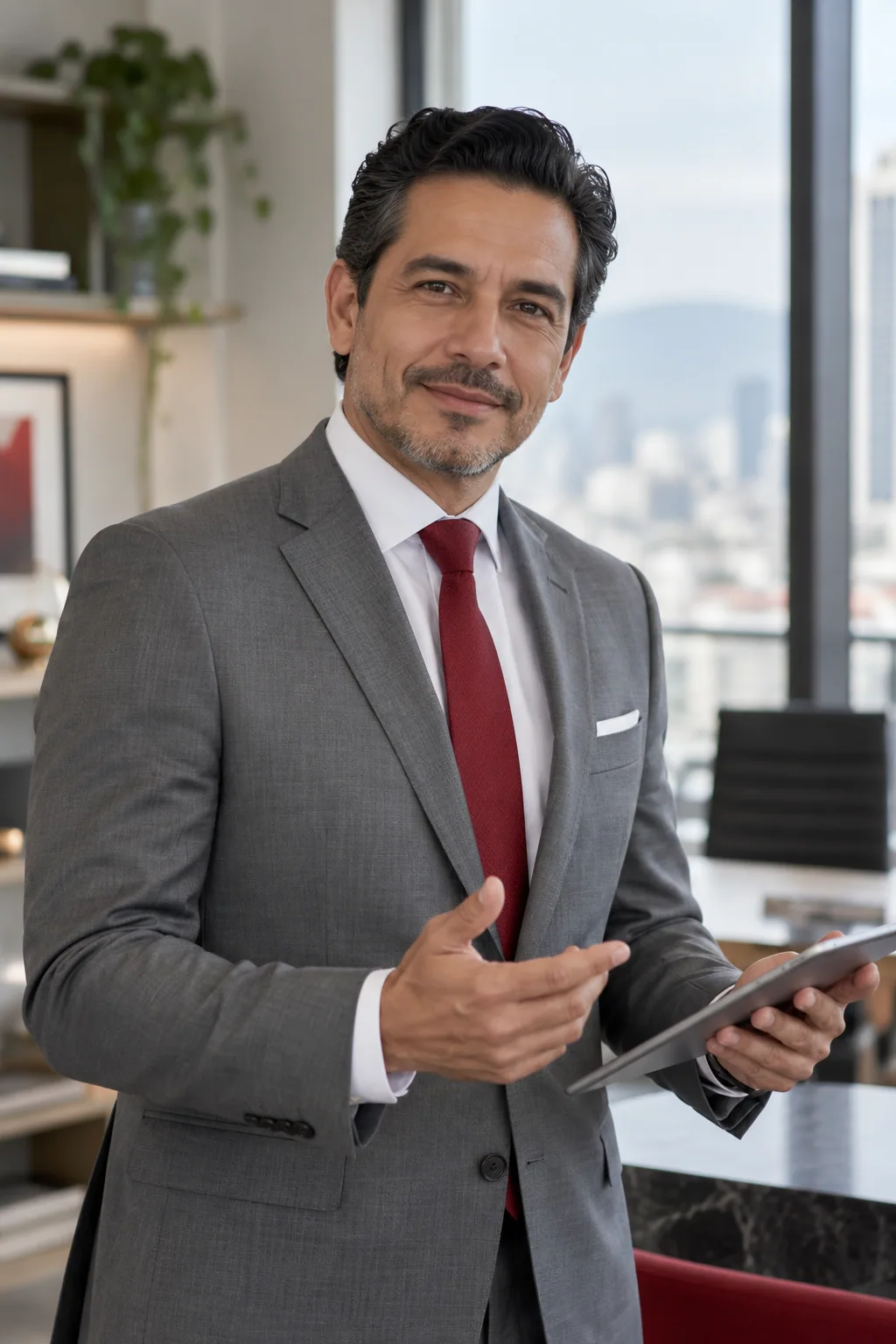 Profesional latino en un entorno relacionado con asesoría cfdi 4.0