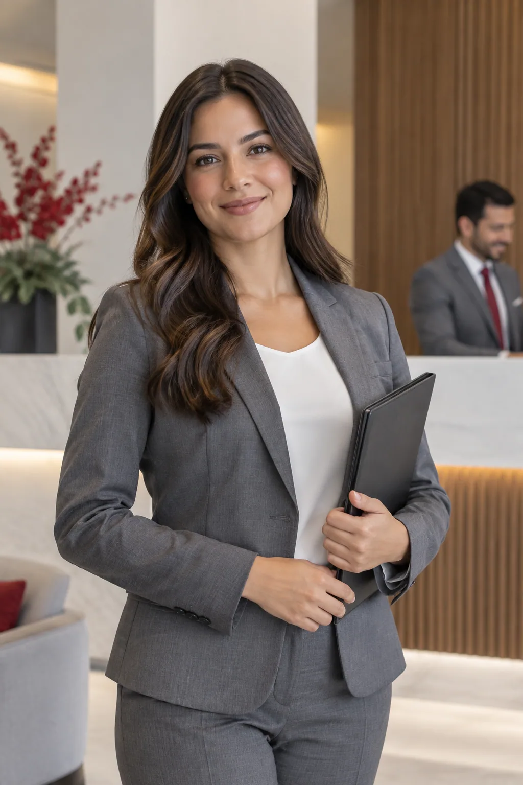 Retrato ilustrativo de atención profesional en consultoría