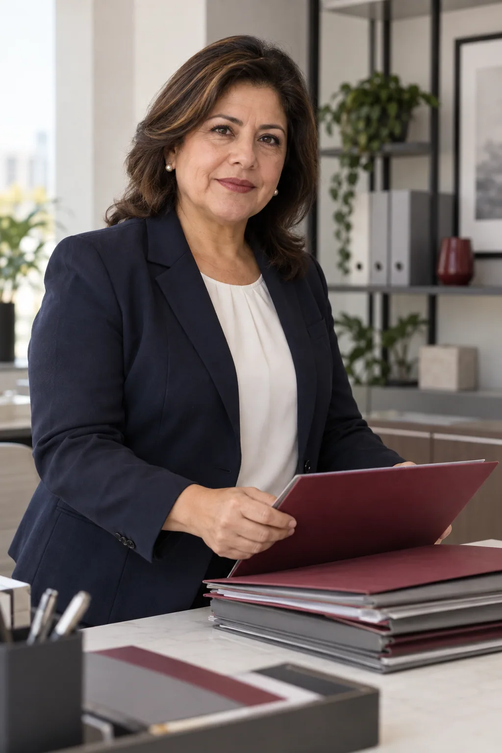 Profesional latino en un entorno relacionado con regularización contable